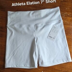 Athleta Elation Short, Large, White NWT